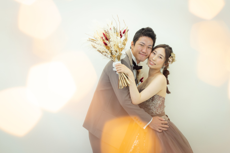 ドライフラワーのブーケが映える！