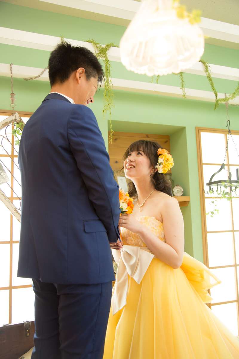 ランプ越しのお二人♡