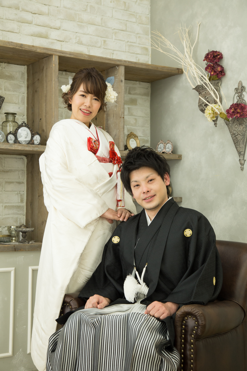 白無垢×赤小物5点