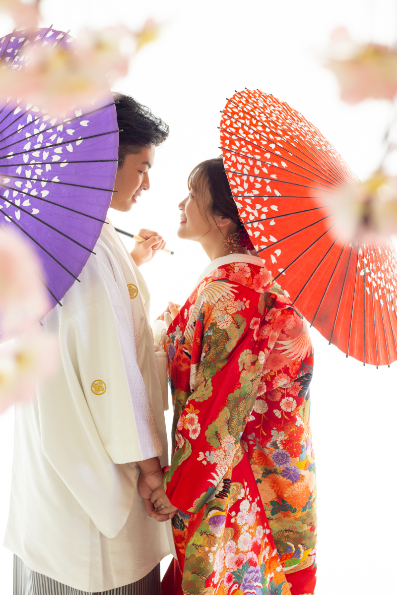 傘のすきまから、、、♡