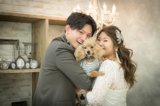 愛犬とおしゃれに撮影する洋和撮影