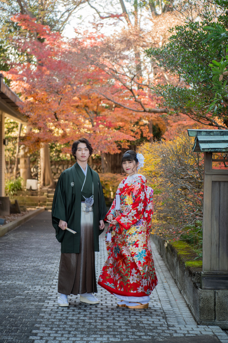 紅葉の時期のロケーション撮影