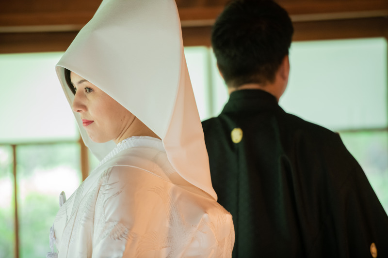 ロケで色打掛と白無垢！せっかくなら綿帽子も♡