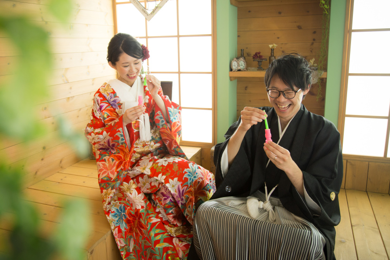 ふわふわ舞うシャボン玉♡