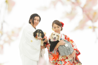 愛犬と一緒に♡