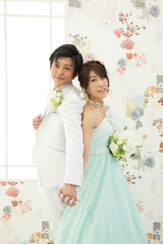 初夏にピッタリカラー！洋装スタジオフォト