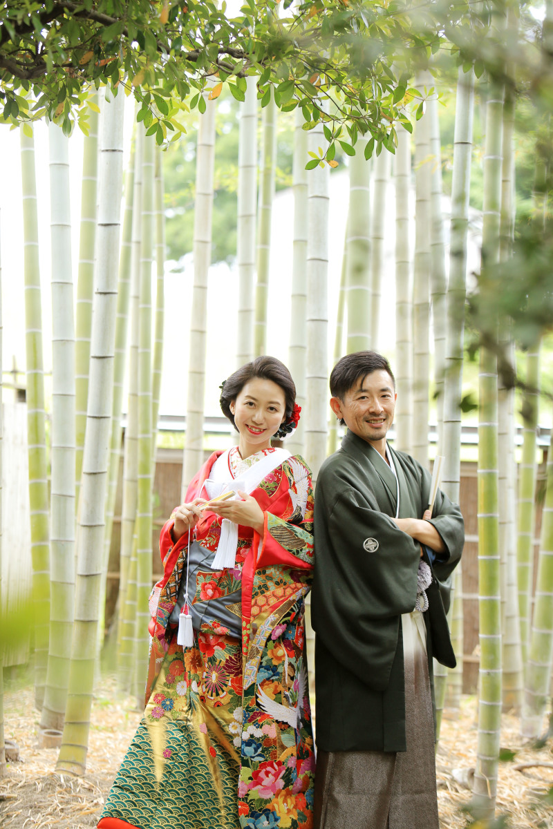 和装におすすめ!開放的な竹林背景