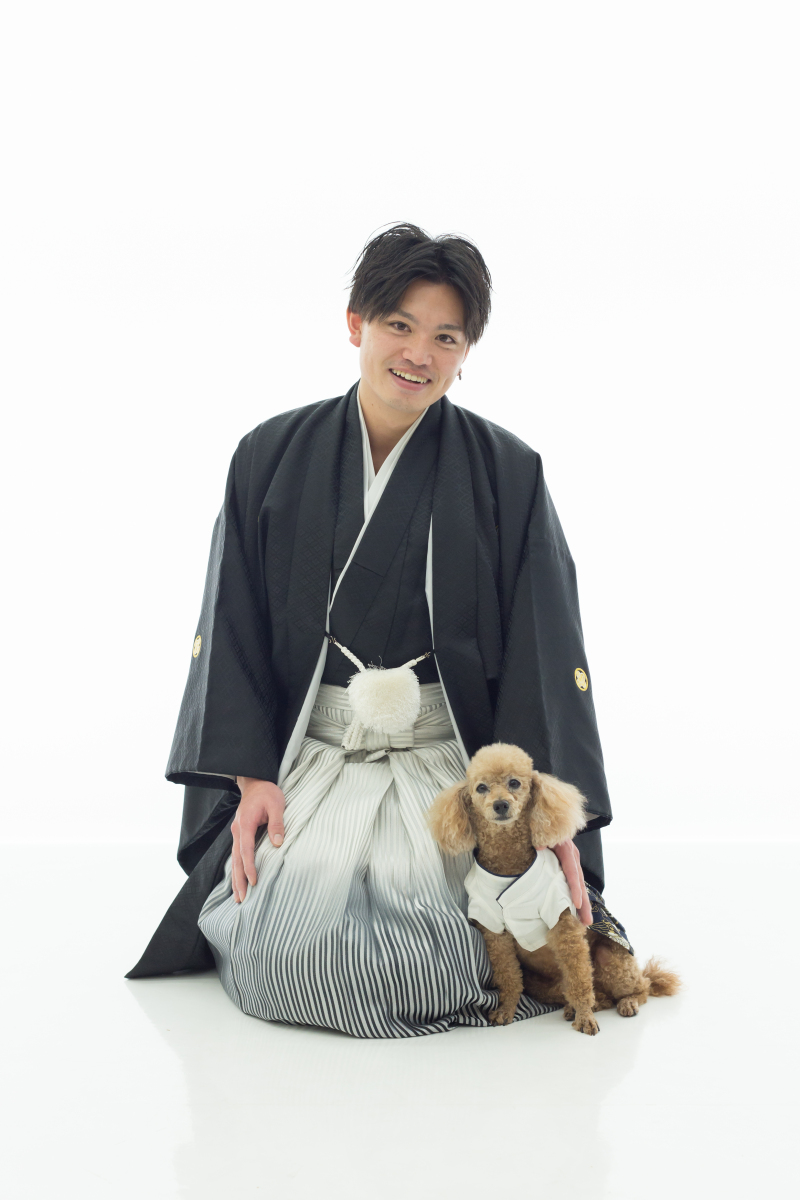 【ペットと一緒に撮影できるプラン】スタジオ和装 全カットデータとアルバム付き!