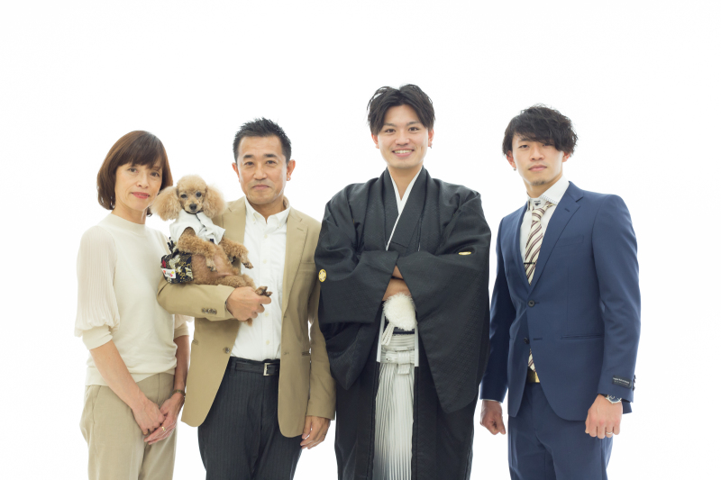 【ペットと一緒に撮影できるプラン】スタジオ和装 全カットデータとアルバム付き!
