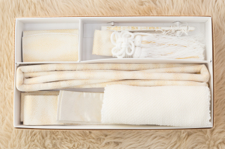 花嫁和装5点セット　ホワイト柄