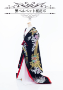 黒ベルベット桜花車