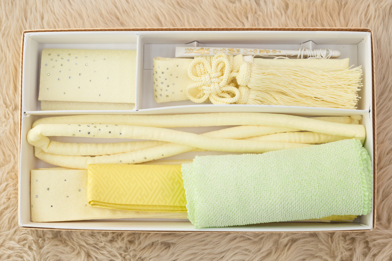 花嫁和装5点セット　ライトイエロー