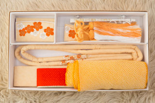 花嫁和装5点セット　オレンジ