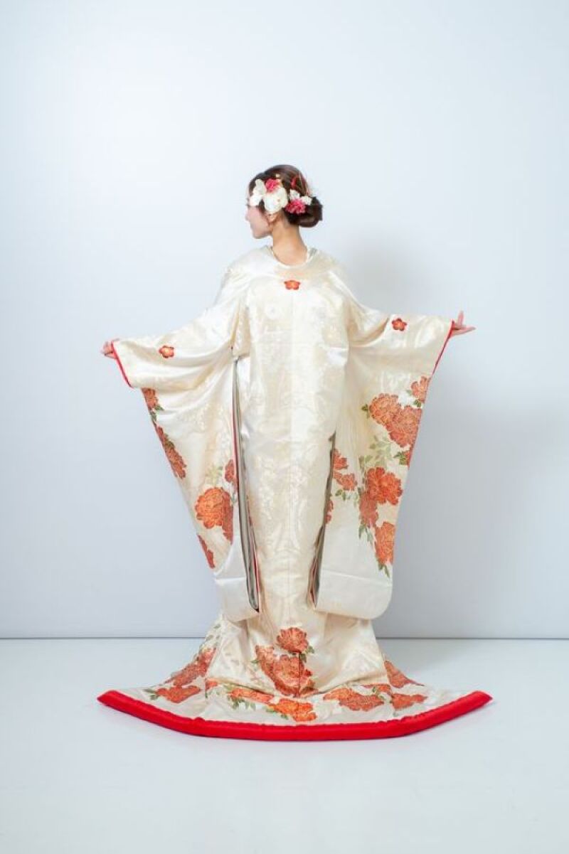 白地紋尽し牡丹紋