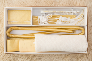 花嫁和装5点セット　ゴールド