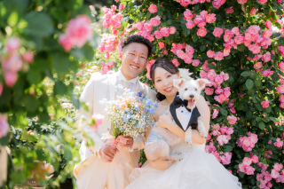  洋装ロケ　庄内緑地公園ペット撮影