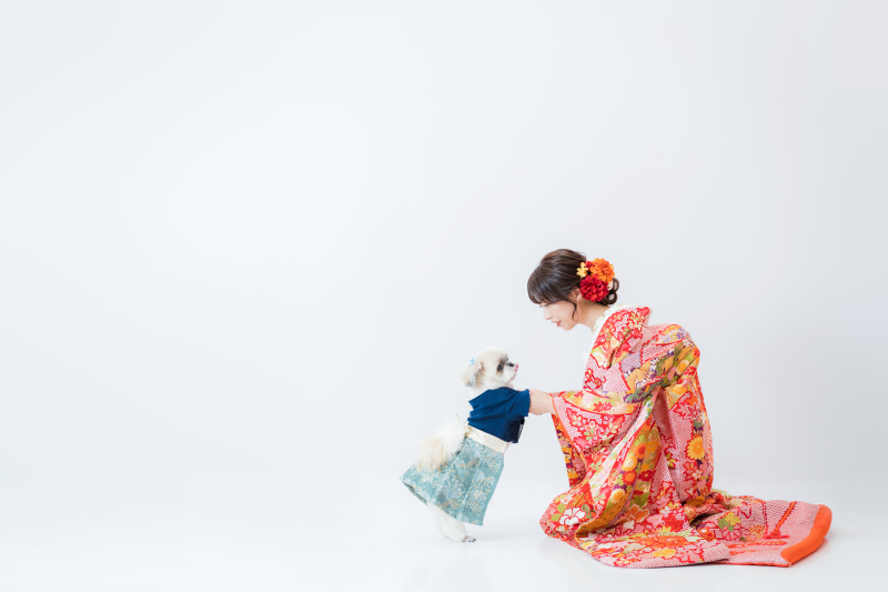 MaiBRIDE 春日井_ペットと一緒に撮影できる