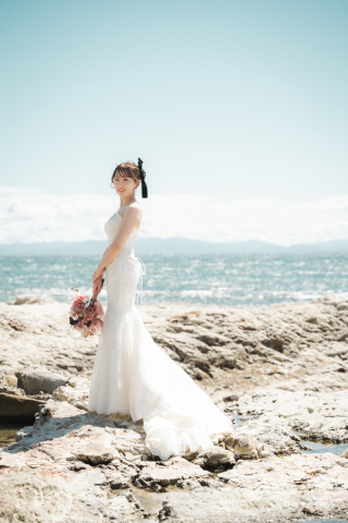 MaiBRIDE　春日井_ロケーション洋装（海）