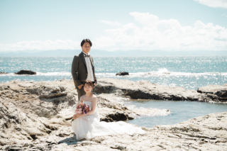 MaiBRIDE　春日井_ロケーション洋装（海）
