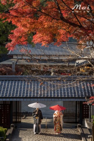紅葉時期のロケーション撮影です。ポーズ指定もお任せください。
