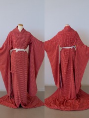 色掛下：麻の葉文様