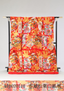 赤地松葉に鳳凰