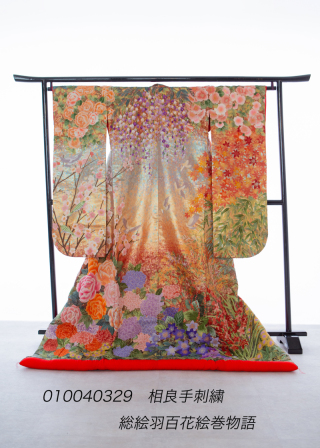 総絵羽百花絵巻物語