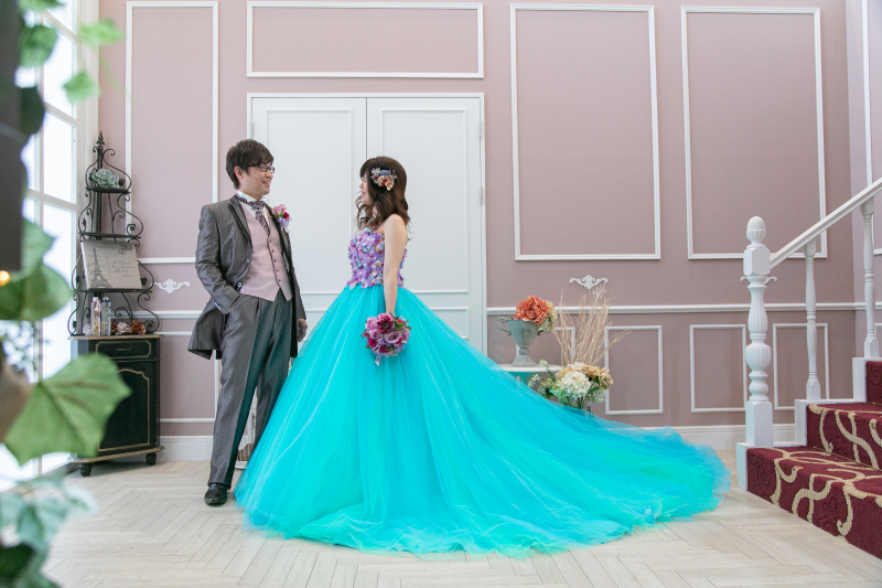 カラードレスに衣裳チェンジ♡