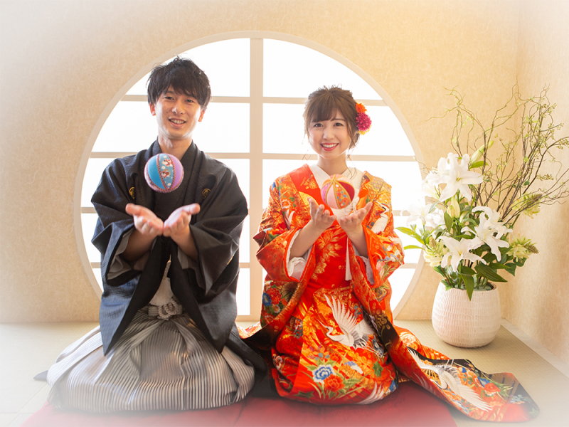 ２着目は赤の色打掛で撮影です♪