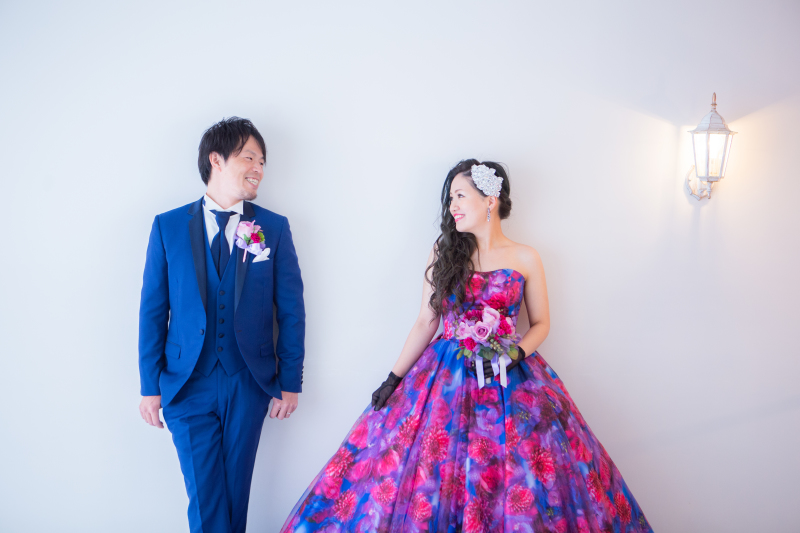 お気に入りのドレスなのでオプションでヘアチェンジ