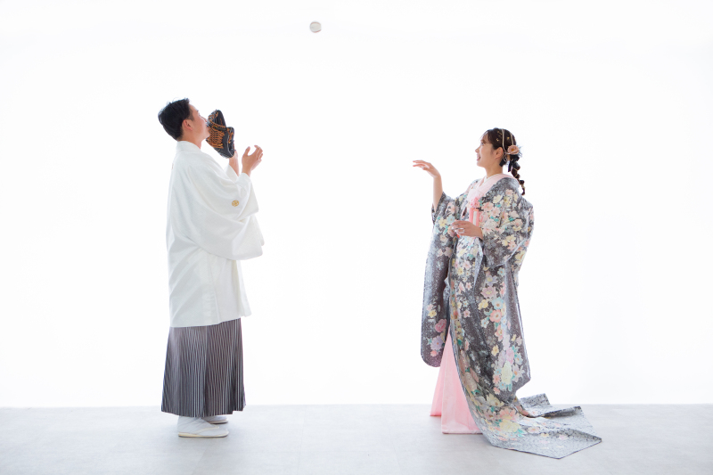 色打掛でおちゃめショット♡