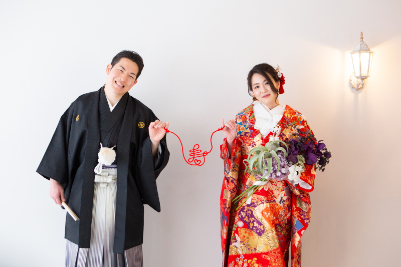 スタジオでは和装で♫