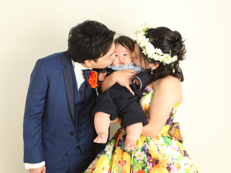 ほっぺにちゅー♥