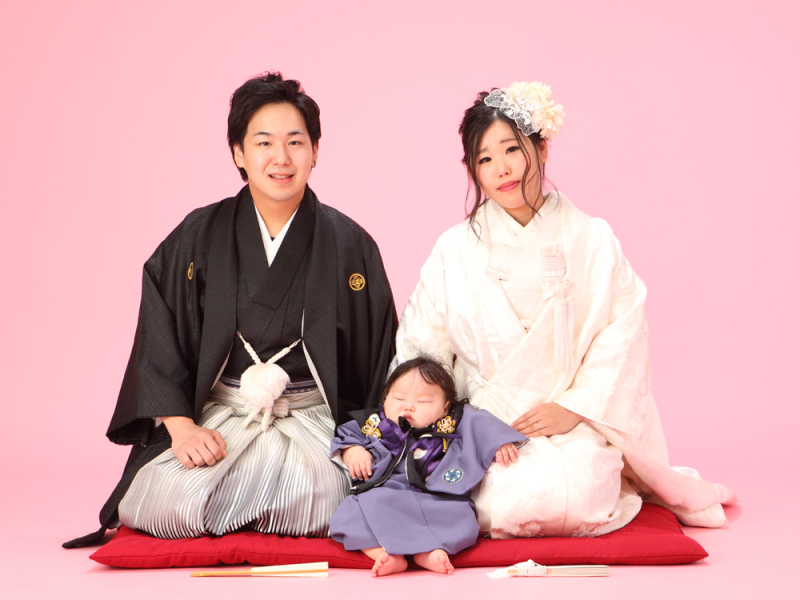 家族皆で正座♪