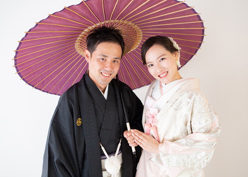 仲良く相合傘ショット♪