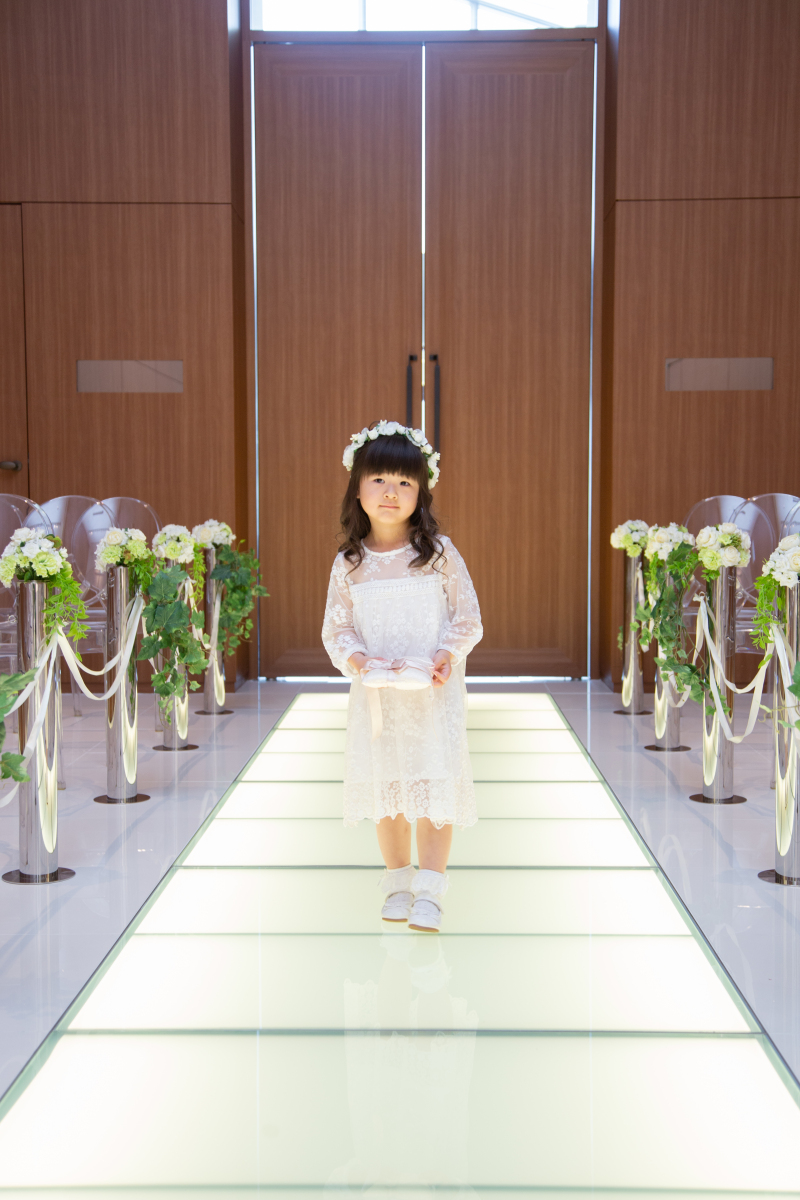 姪っ子ちゃんによるリングガールです♡