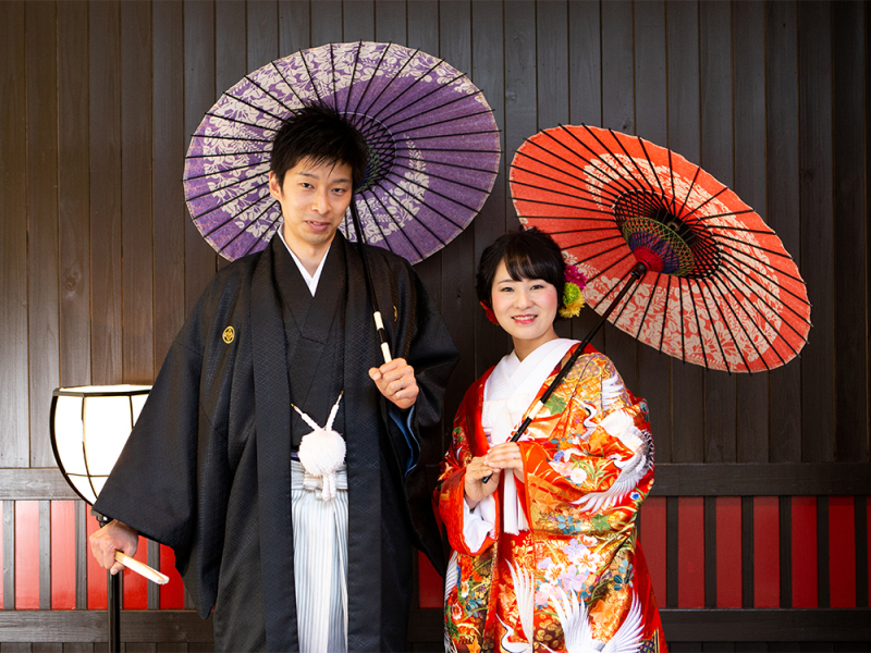 色打掛で華やかに♪