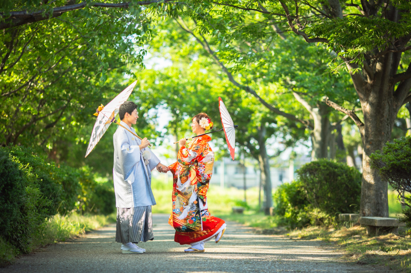 和傘ショット♡