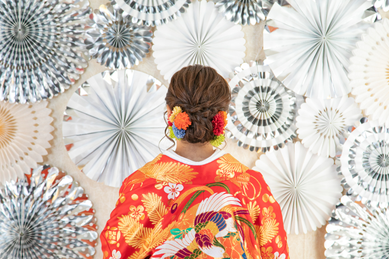 花嫁様の後ろ姿