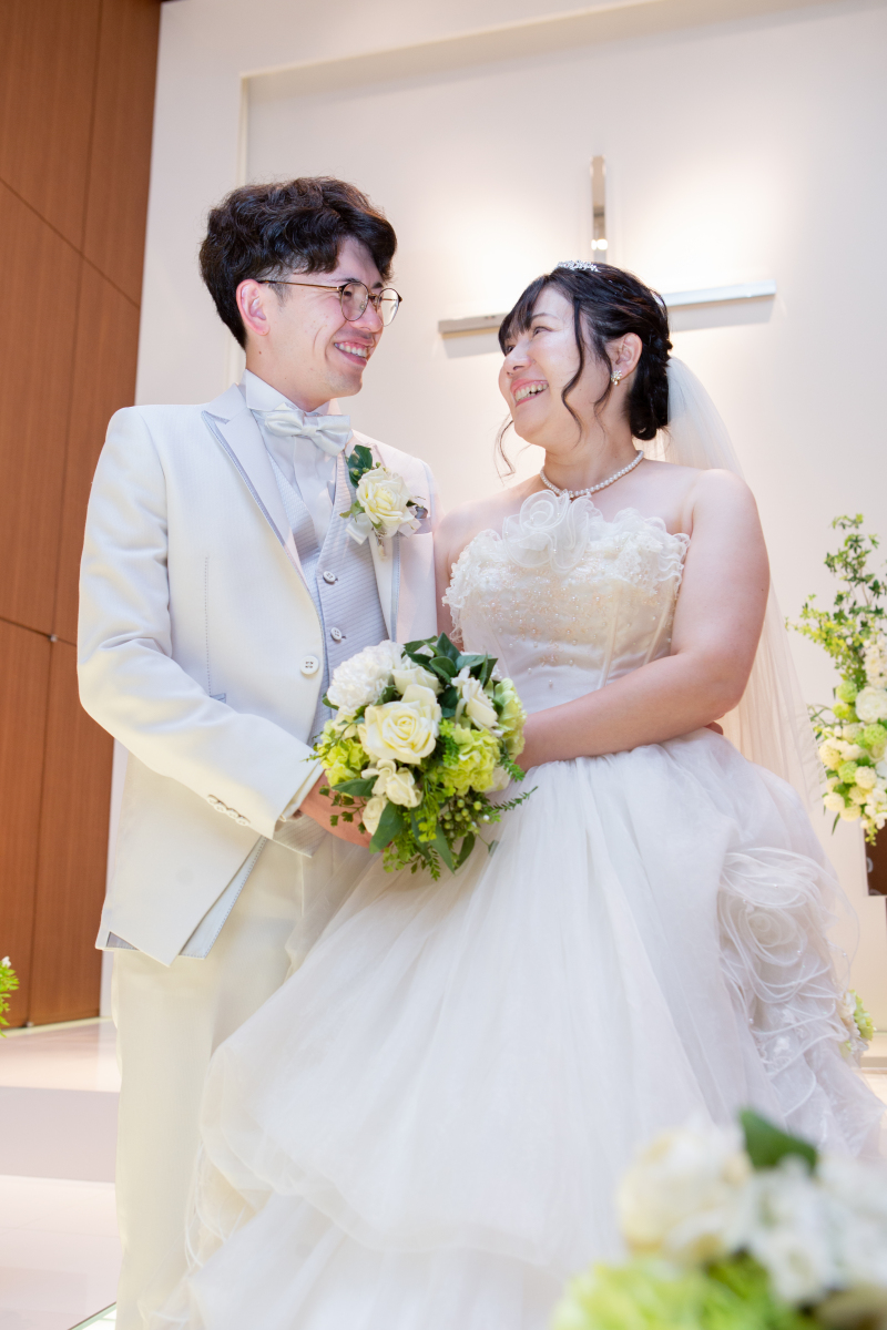 見つめ合うおふたり♡