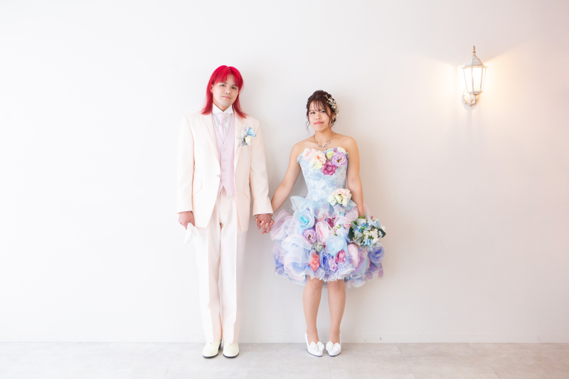 実はミニドレスに・・・♡