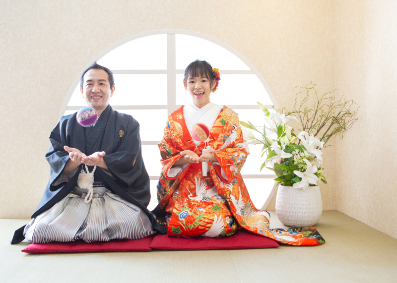 まりを使ったお遊びショット♡