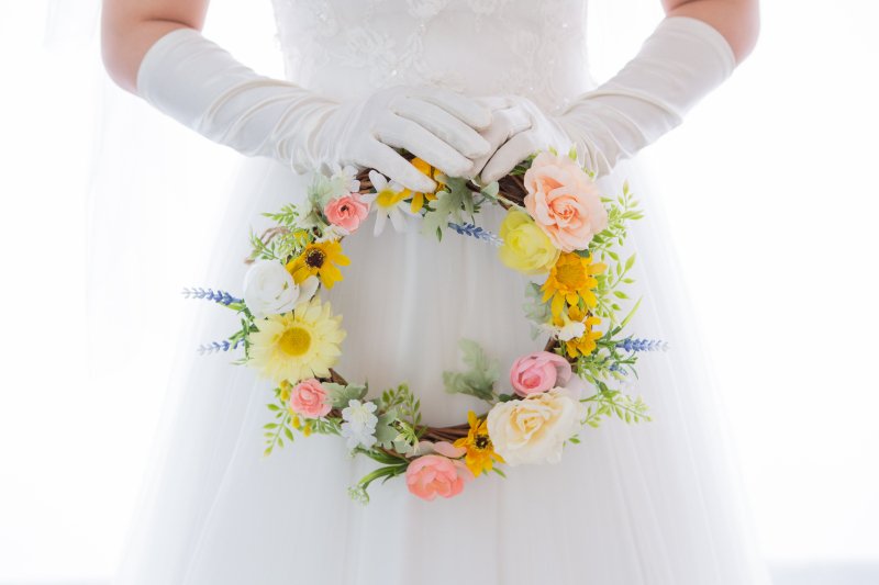 お持ち込みのリーズブーケ