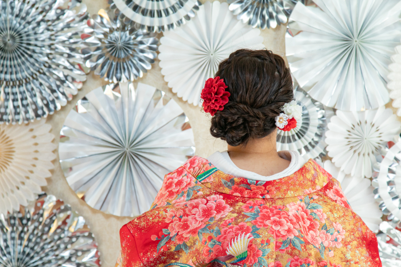 花嫁さまの後ろ姿ショット♡