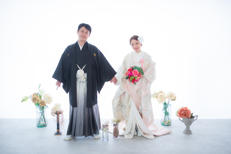 スタジオでは和装を着ました♡