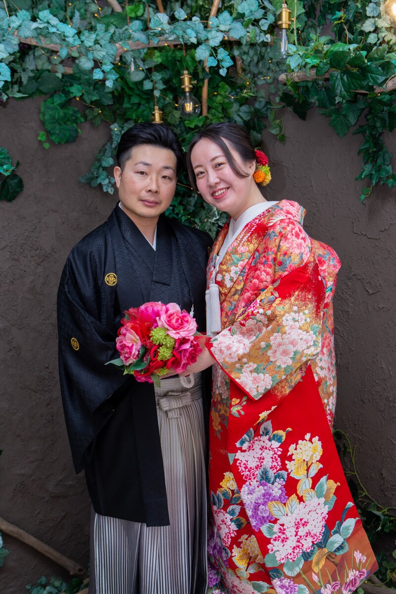 色打掛にチェンジ