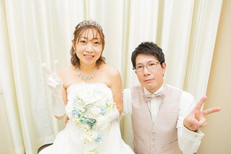 入場前のお二人のツーショット