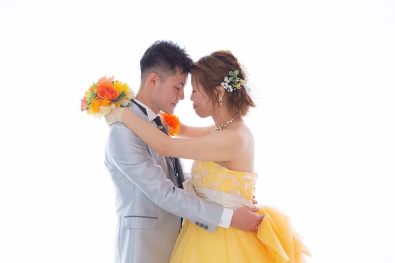 カラードレスにチェンジ