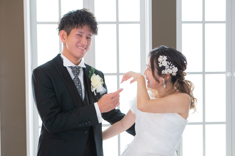 ちょっぴり照れちゃったお二人♡