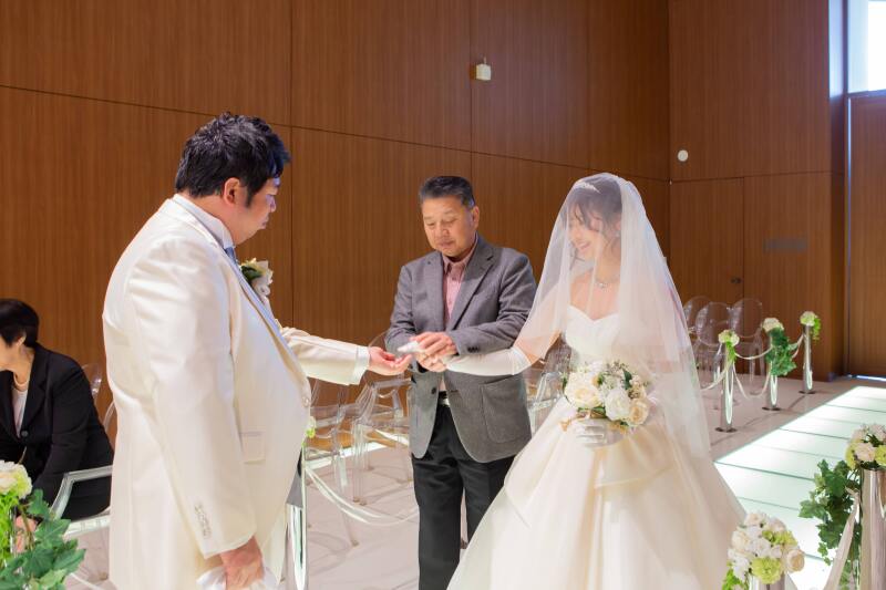 お父様と入場